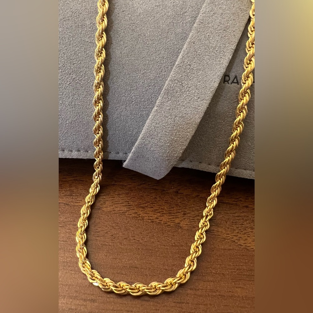 Rachel Lynn by Corri Lynn - 15” Tough Daisy 18k Gold Fill Rope Chain